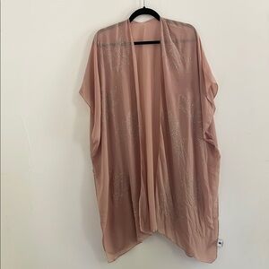 Jessica Mcclintock Nude Blush Shawl Embellished OSFM